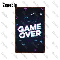 Tin Sign De Metal Video Games Decoración Para La Habitación Del Juego Zona Gamer Placa De Hierro Decorativa Rectangular - details 9
