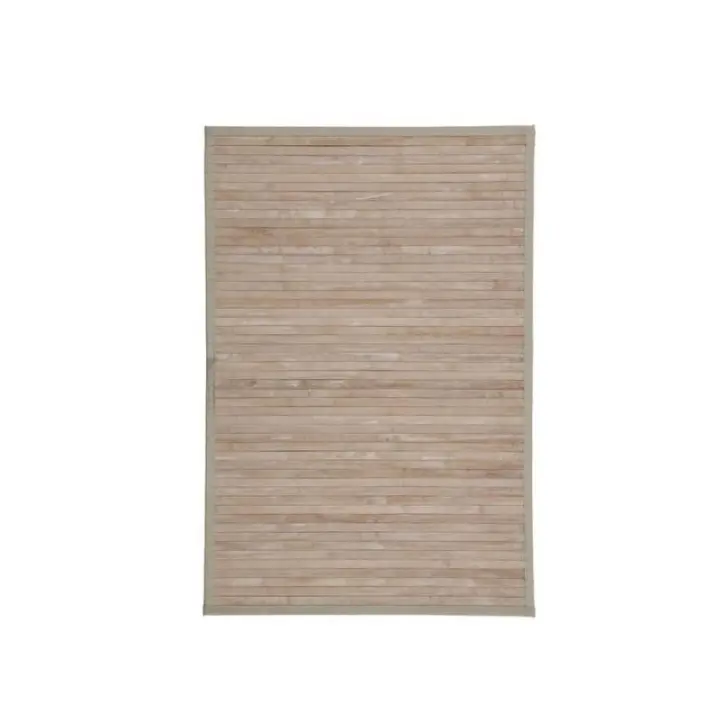 Dcasa Alfombra pasillera de bambú efecto lavado de 60 x 90 cm - 1