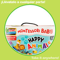 Juego Montessori Lisciani infantil con caja 3D para aprender animales, 67 piezas - details 3