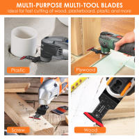 10Pcs Hojas De Sierra Oscilante De Bimeta Multifuncional Kit De Hojas De Sierra De Multiherramienta Para DIY En El Hogar - details 3