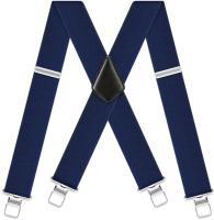 Suspenders Para Hombres Clásicos De Alta Resistencia 2 Pulgadas Anchos Clips Fuertes X-Back Ajustables Elasticos Para Trabajo - details 6