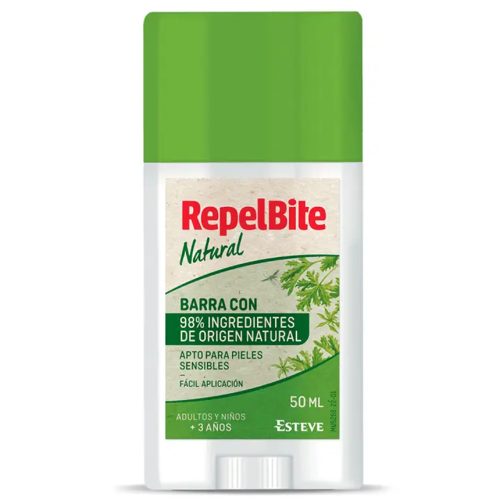 Esteve Repelbite Natural Barra 50ml: Protección natural contra mosquitos - 1