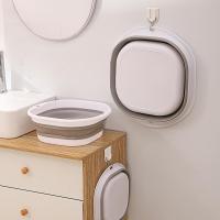 Grande Lavabo Plegable Portátil De Plástico Comprimido Para Uso Doméstico Y Viajes Lavado De Ropa Y Verduras - details 8