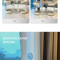 Estante De 3 Niveles De Acrílico Organizador De Maquillaje Para Baño Y Cocina Estuche De Almacenamiento Transparente Para Display De Muñecas - details 5