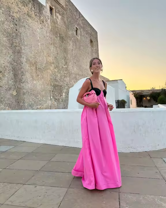 Vestido Maxi De Encaje Sin Espalda Para Mujer Verano 2024 Elegante De Hombros Descubiertos Con Tirantes Spaghetti Vestido Largo Suave Para Vacaciones Playa - 1
