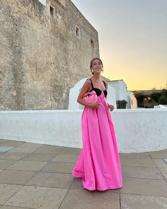 Vestido Maxi De Encaje Sin Espalda Para Mujer Verano 2024 Elegante De Hombros Descubiertos Con Tirantes Spaghetti Vestido Largo Suave Para Vacaciones Playa - 1