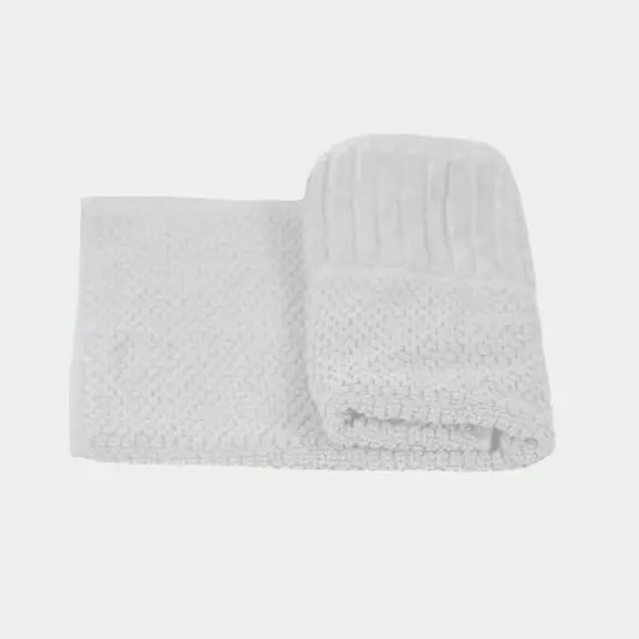 Toalla algodón pequeña de baño lavabo blanco roto 50X40 - 540 Gr. - 1