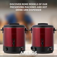 AREBOS Dispensador de Bebidas Calientes - 28 L - Hervidor de Agua Caliente - 1800 W - Rojo - details 10