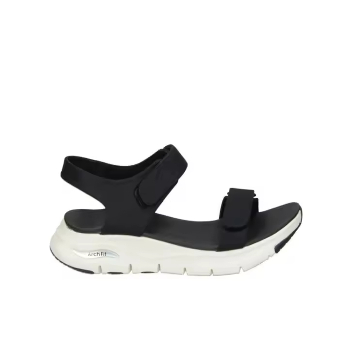 Sandalia Skechers Arch Fit Adaptable con Velcro en Negro - 1