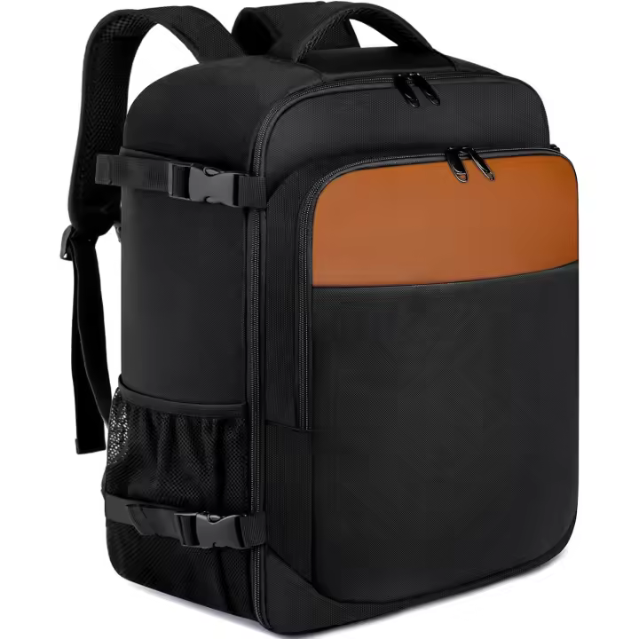 Mochila de Viaje Cabina Avion 40x20x25 para Bolsa de Viaje Equipaje de Mano 20L Bajo el Asiento Maletas de Cabina Pequeña Hombre Mujer Mochila Portatil 14 Pulgadas con Puerto USB - Negro - 1