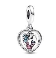 Pandora Charm Colgante Corazón Giratorio Familia 792240 C01, Viene con El embalaje de Caja de regalo original. - details 1
