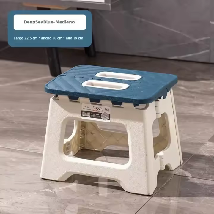 Taburete Plegable Para Exteriores Portátil De Plástico Pequeño Para Camping Pesca Y Niños Regalo De Banqueta Moderna Estilo Europeo - 1