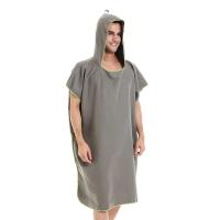 Poncho Toalla Rápida De Secado Microfibra Para Playa Robe De Cambio Para Adultos Toalla De Natación Con Capucha - details 5