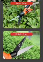 Tijeras De Jardín Multifuncionales Skeyo Con Hojas De Acero Carbono Y Mango De Goma Para Podar Arbustos Y Cortar Grama Rotación 360 Grados - details 6