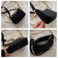 Bolso De Hombro De Color Sólido Para Mujer Y Niñas Bolso De Mano De Moda Bolsa De Armazón Bolsa De PU De Mujer - details 4