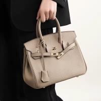 Bolso de hombro de cuero para Mujer, Bolso Kelly, Lychee Platinum, versáthil, para Niños Gift, accesorios para la moda - details 2