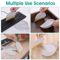Juego de limpiezas pequeño de escaba y receptor, juego de Cables portátiles para mesa, Mesa de Comedor, Barredora de migas, herramientas de limpiezas para oficina (GRIs) - details 2