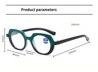 Gafas De Lectura Retro Oval Unisex PC Marco Poligonal Bloqueo De Luz Azul Presbicia +1.0+1.5+2.0+2.5...+4.0 Lentes De Acrílico - details 2