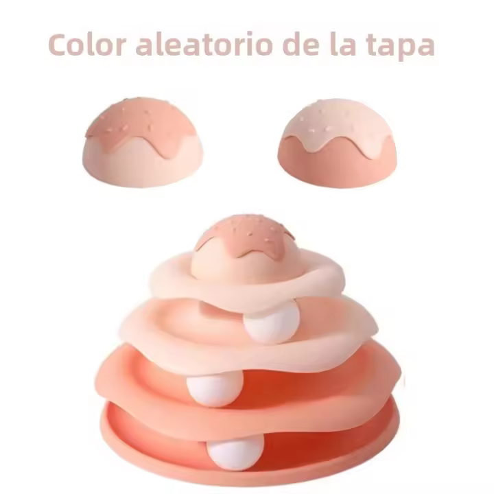 Juguete Interactivo Para Gatos Y Perros Con Esfera Giratoria Y Carril Giratorio Juguetes Para Mascotas Plásticos Túnel Para Gatos - 1