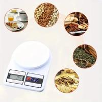 Báscula De Cocina Digital Electrónica Para Hornear Precisión De 0.1g Peso Hasta 3000g Pantalla LED Plástico Blanco - details 0