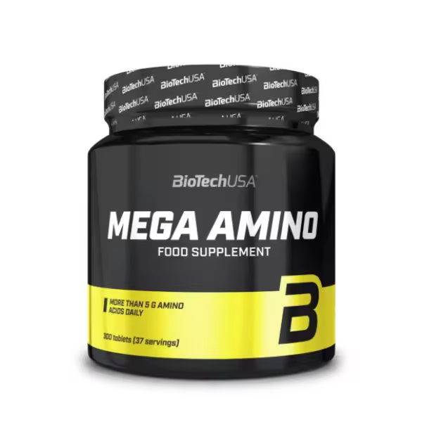Biotech USA Mega Amino - Suplemento de aminoácidos - 300 tabletas - Mejora la recuperación muscular - Encapsulado - Incrementa la masa muscular - Promueve la salud metabólica. - 1