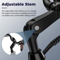 Bicicleta eléctrica de larga duración Fafrees F26, motor de 250 W, batería de 36 V 20,3 Ah, neumáticos de 26 x 1,95 pulgadas, velocidad máxima de 25 km/h, alcance de 140 km, SHIMANO de 7 velocidades, frenos de disco mecánicos, pantalla LCD de 2,3 pulgadas - details 8