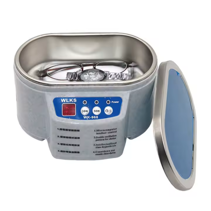 Máquina de Limpieza Ultrasónica 30/50W para Joyería Vidrieras Relojes de Alta Frecuencia Máquina Eléctrica de Limpieza para Cepillo de Maquillaje - 1