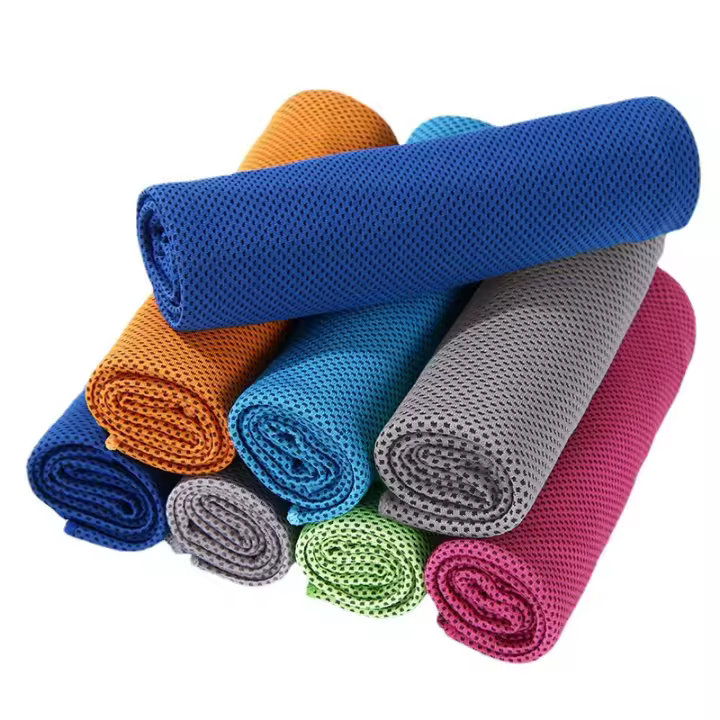 Toalla Deportiva de 6 piezas, 100x30 cm, toalla de Fibre fría y de seco para deportes, fitness, yoga, Viajes, etc. - 1