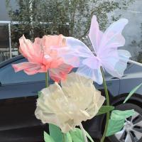 Mariposa Grande De Simulación 3D Para Decoración De Boda Y Festivales 50cm Colgante De Tela Gasa Falso Mariposa Para Día De San Valentín - details 10