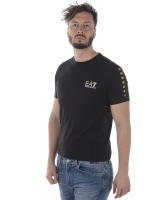 Emporio Armani EA7 Camiseta Algodón Hombre Negro 3 ZPT87PJ02Z 1200 - details 2