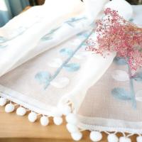 Valance De Cortina Sutil Con Bordado De Hojas Coloridas Para Cocina Material De Poliéster 100% Estilo Coreano Con Bolsa Para Rodamiento - details 4