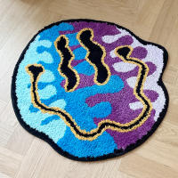 Alfombra LAKEA Tejida Con Rostro Sonriente Mágico Para Decoración Del Hogar O Regalo Material Poliéster 100% Personalizable - details 0