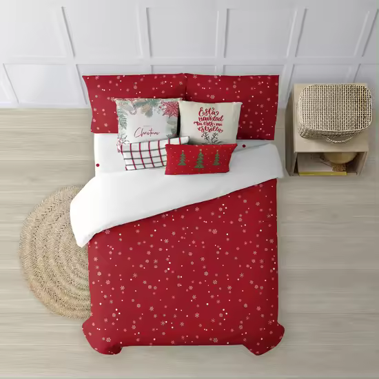 BL BELUM - Funda nórdica navidad 50% algodón - 50% poliéster- Funda nórdica con botones Laponia 9 - Funda Nórdica Extrasuave - Funda Nórdica 100% Made in Spain - 1