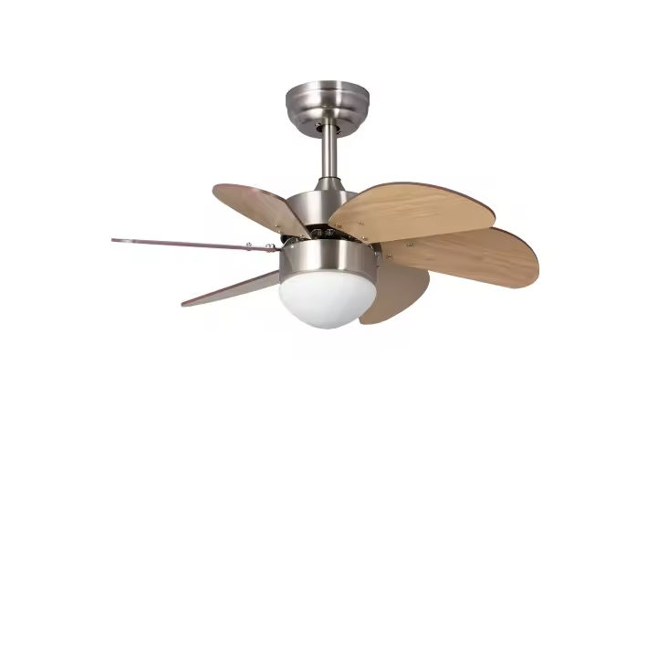 Ledkia Ventilador de Techo Orion Madera 81cm con Motor DC y Luz LED CCT - 1