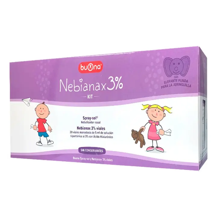Buona Nebianax 3% Kit 20 Viales Nebulizador - 1