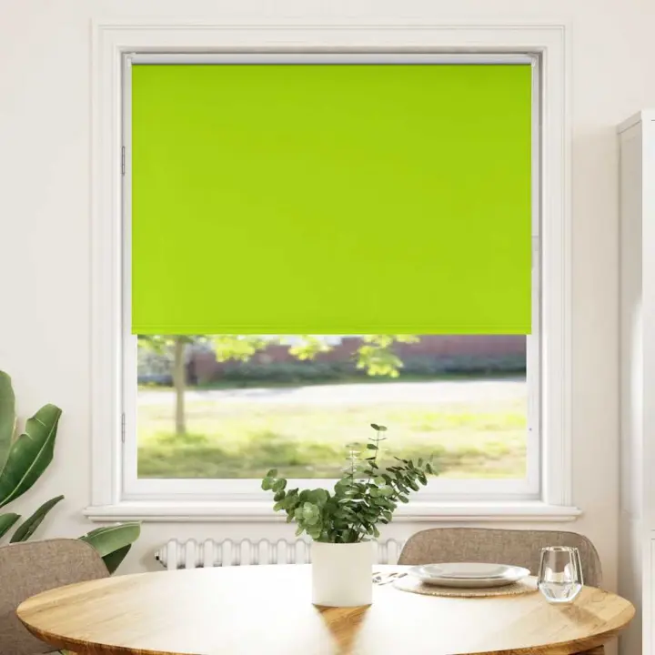Estor Enrollable Opaco hojas verde 110x130cm Tela Ancho 105,7cm - 1