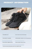 Botas De Nieve Impermeables Para Hombres Invierno Zapatos De Acampar Hasta La Rodilla Con Peluche Cálido Adecuadas Para Parejas Y Senderismo - details 5
