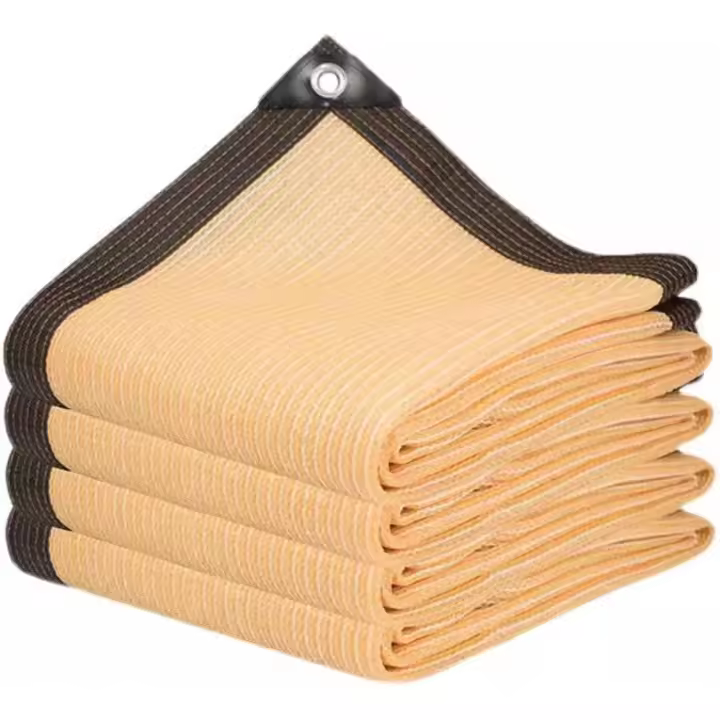 Malla de sombra para jardín de 2 x 3 pulgadas, malla de sombra con ojales, malla de sombra con protección solar, cubierta de sombra para exteriores para pérgola, patio, plantas, invernadero, gallinero, 90 % de sombreado. - 1