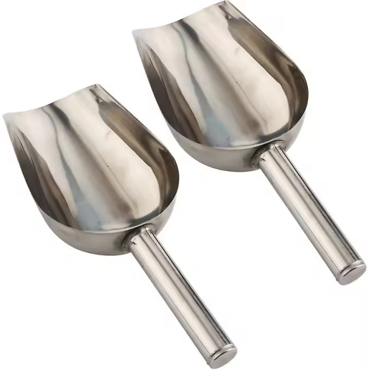 2 PCs comida para Perros Scoop de Alimentación de Maple inoxidable Scooper para alimentos para mascotas en casa (1 1/2 Taza, 12 onzas)-- - 1