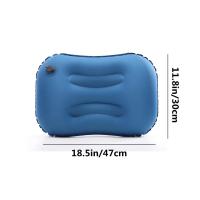 Cojín De Acampar Inflable Portátil Compresible Ergonómico Para Viajes Al Aire Libre Y Senderismo (TPU) Multicolor - details 1