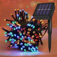 Luces De Cadena Solar LED Para Jardín Y Exterior Decoración De Navidad Para Patio Fiesta De Vacaciones Luz De Calle De Año Nuevo - details 10
