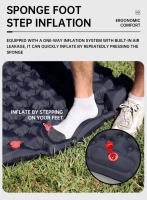 Manta De Seda Para Acampar Ultra Ligera Con Almohadilla Impermeable Individual Con Inflador De Pie De TPU - details 3