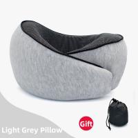 Almohada De Viaje En Forma De Caracol De Espuma De Memoria Soporte Para Cuello Ajustable Portátil Suave Para Descanso Del Mediodía Y Sueño - details 9