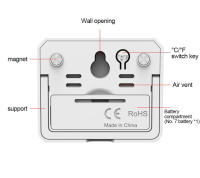 Mini Termómetro Y Higrómetro Digital LCD Medidor De Temperatura Y Humedad Para Interior Con Sensor Máximo/Mínimo Medición En °C/°F Pared Colgante - details 1