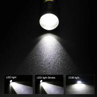 MiniLinterna LED Recargable COB+XPE Torcha Portátil Táctica Con Enfoque Zoomable Linterna De Emergencia Para Camping - details 3