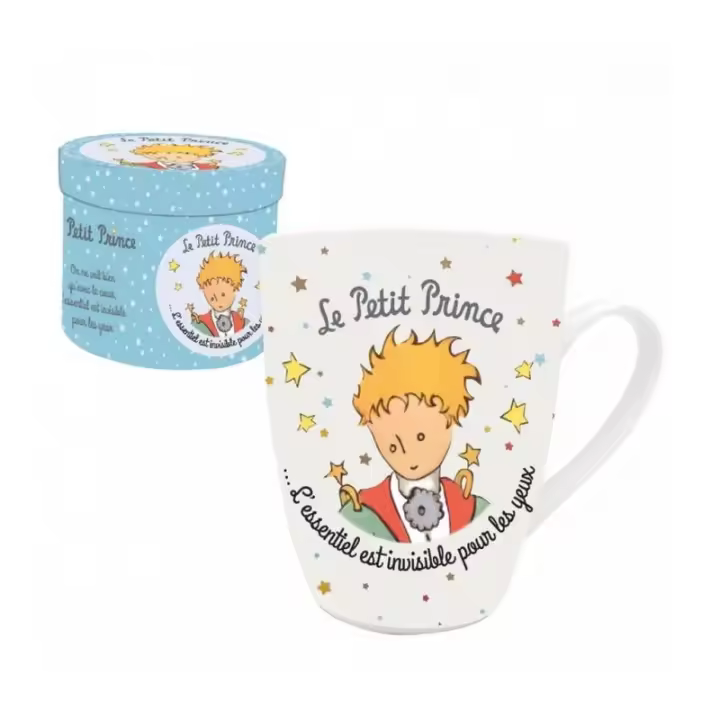 Enesco TAZA EL PRINCIPITO BLANCA DIBUJO DE CARA CON CAJA DE REGALO AZUL El Principito - 1