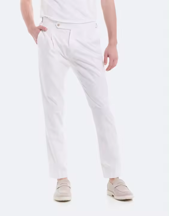PANTALON PINZA LINO ALGODON - 1