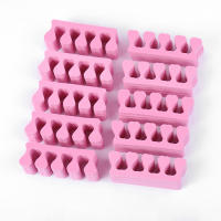 20/50pcs Separadores De Uñas Y Pies En Rosa Esponja Suave Para Gel UV Herramientas De Manicura Y Pedicura Pack De 50 Piezas - details 0