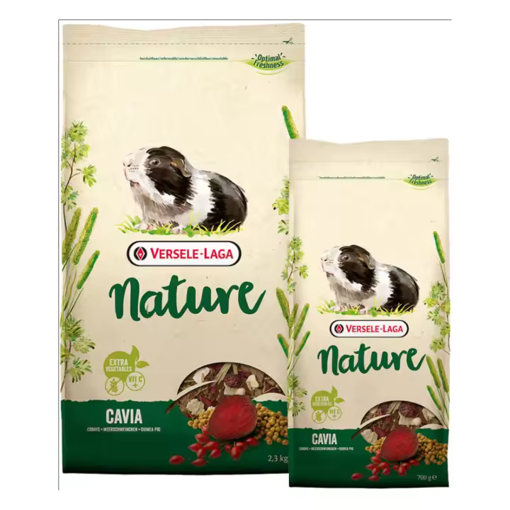 Versele-Laga Cobaya Nature - Comida Sin Cereales y Rica en Fibra para Cobayas - Versele Laga - Mixtura para cobayas - 2,3 Kg o 700gr - 1