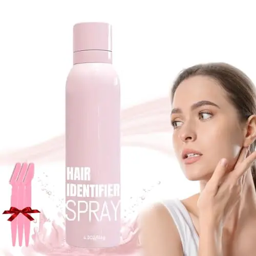 Spray identificador de cabello para afeitado facial, spray identificador de cabello para cara, spray y herramienta, hidratante y cuidado de la piel Dermaplaner Set Spray, spray facial para afeitar pelusa de melocotón (1 unidad) - 1